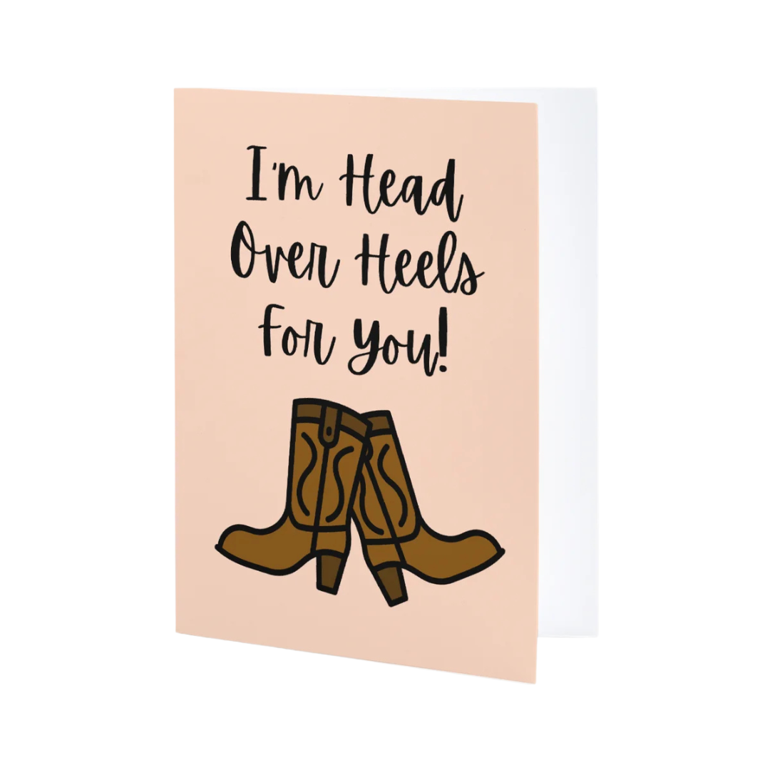 I'm Head Over Heels For You! Individual Greeting Card