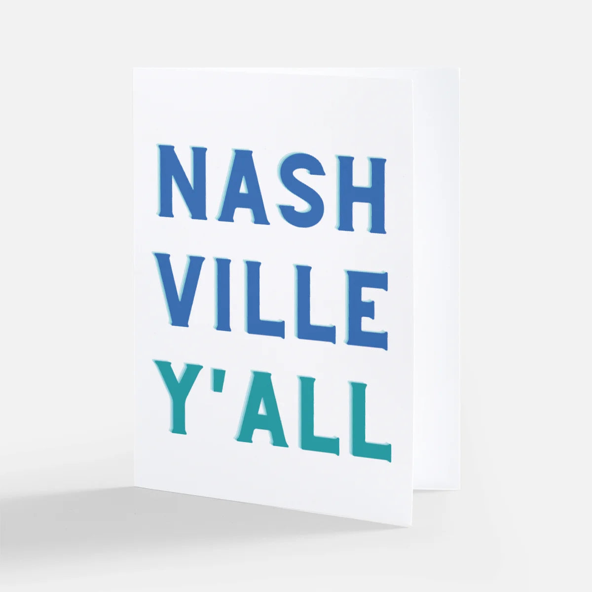 Nashville Y'all Individual Greeting Card