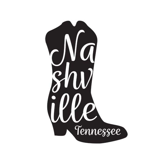 Nashville Cowgirl Boot Sticker