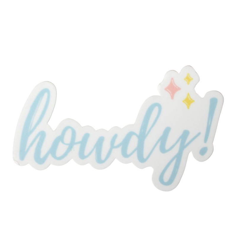 Howdy Sticker