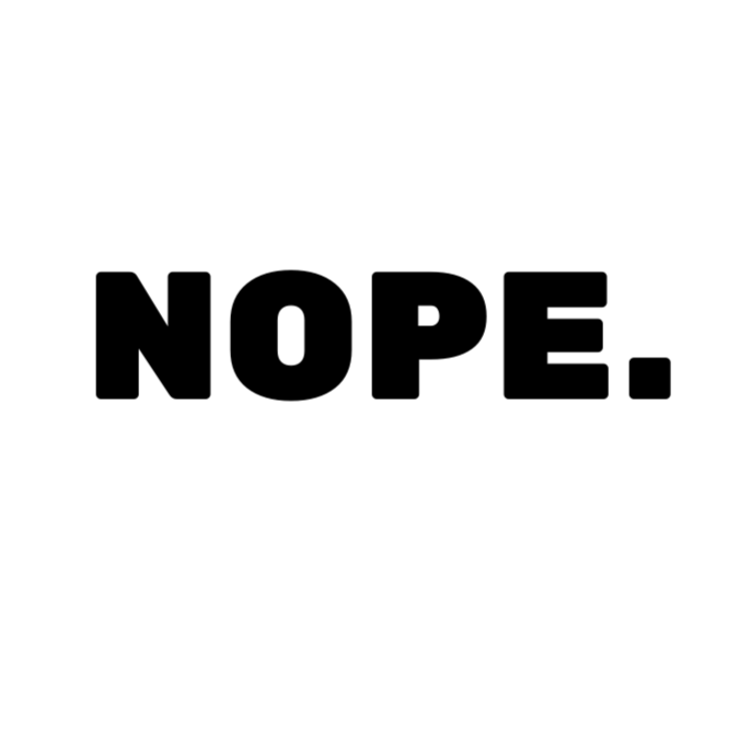 NOPE Sticker