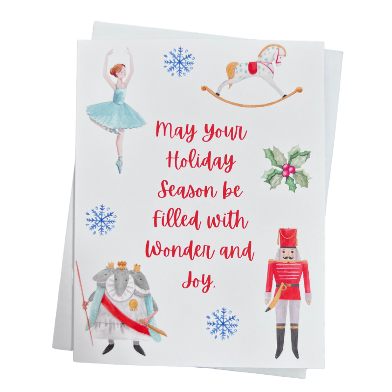 Nutcracker Themed Individual Greeting Card