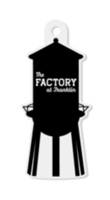 Factory at Franklin Enamel Keychain