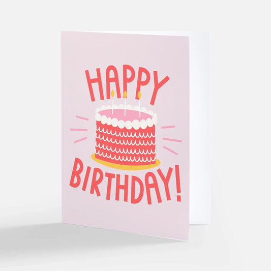 Happy Birthday Fun Cake Greeting Card