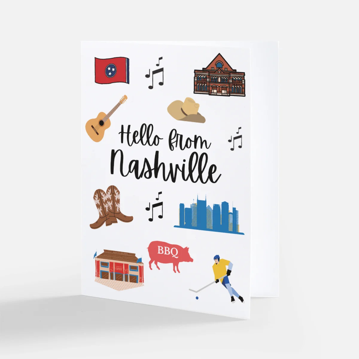 Hello from Nashville Individual Greeting Card