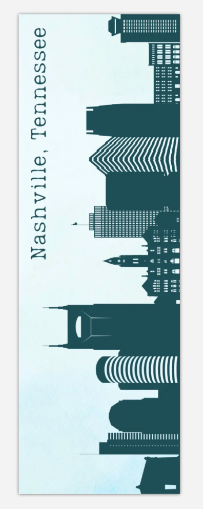 Nashville Skyline Bookmark