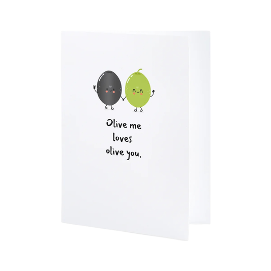 Olive Me Loves Olive You Individual Greeting Card