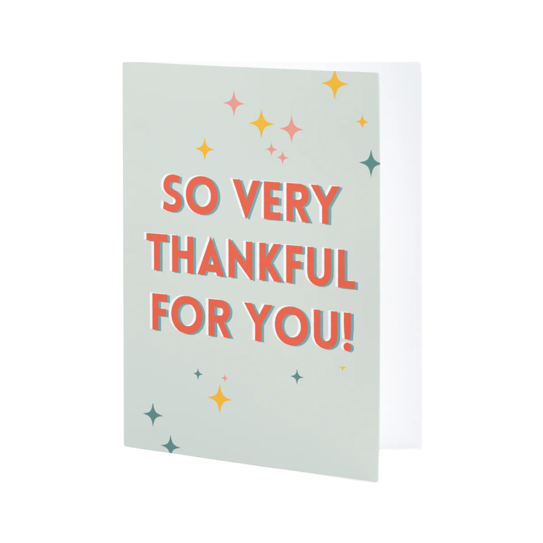So Very Thankful For You! Individual Greeting Card