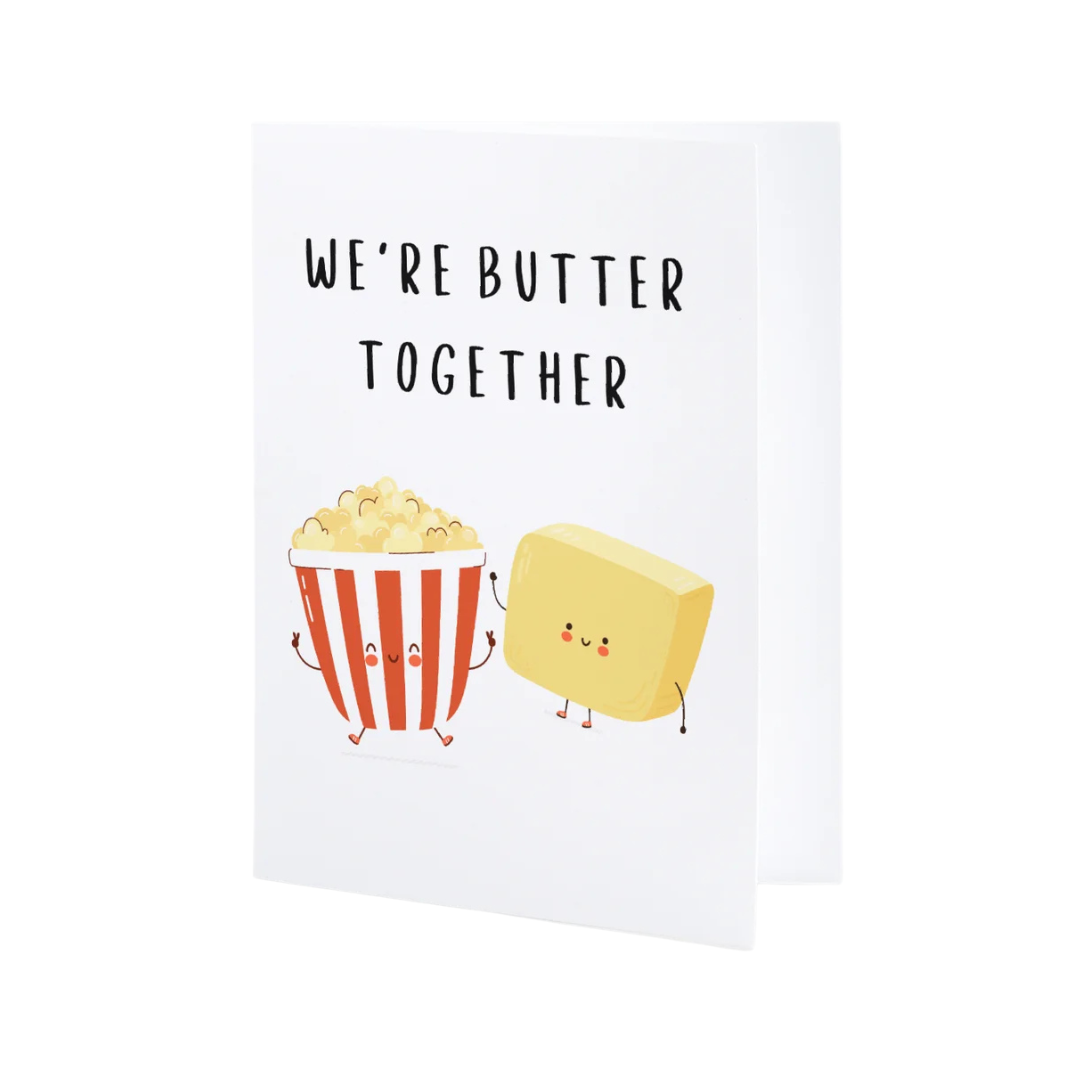 We're Butter Together Individual Greeting Card