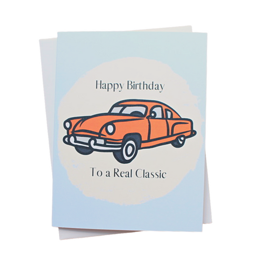 Happy Birthday To a Real Classic Individual Greeting Card