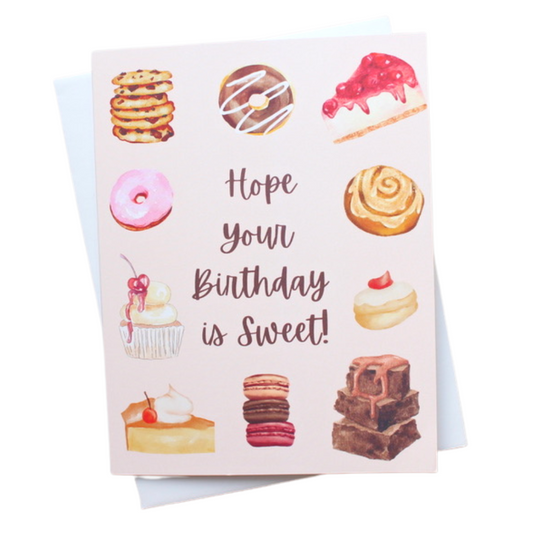 Hope Your Birthday is Sweet Individual Greeting Card