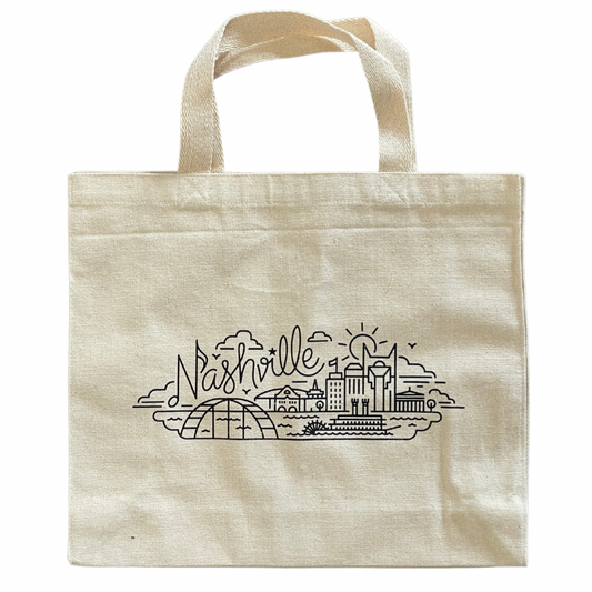 Nashville Skyline Tote Bag