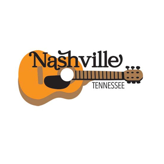 Nashville Guitar Sticker