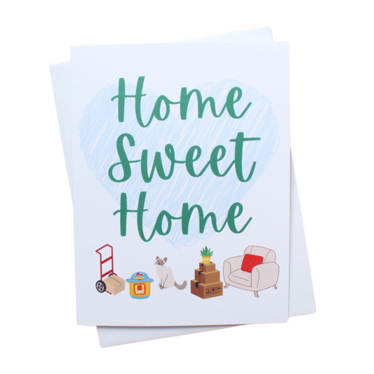 New Home Sweet Home Individual Greeting Card
