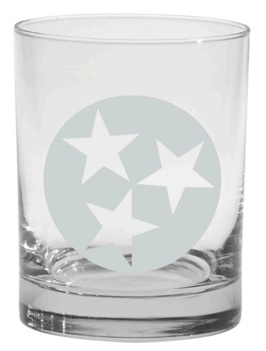 Tennessee Tristar Old Fashioned Glass