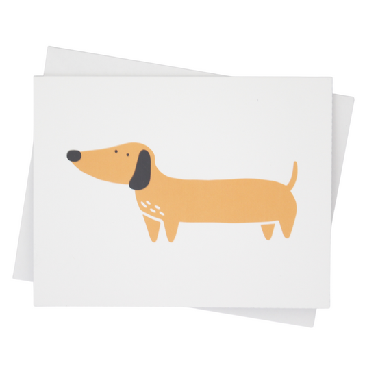 Dachshund Dog Individual Greeting Card