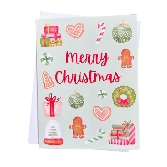 Merry Christmas Individual Greeting Card