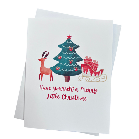 Merry Little Christmas Individual Greeting Card