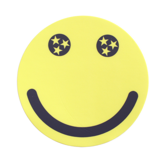 Tristar Smiley Face Sticker